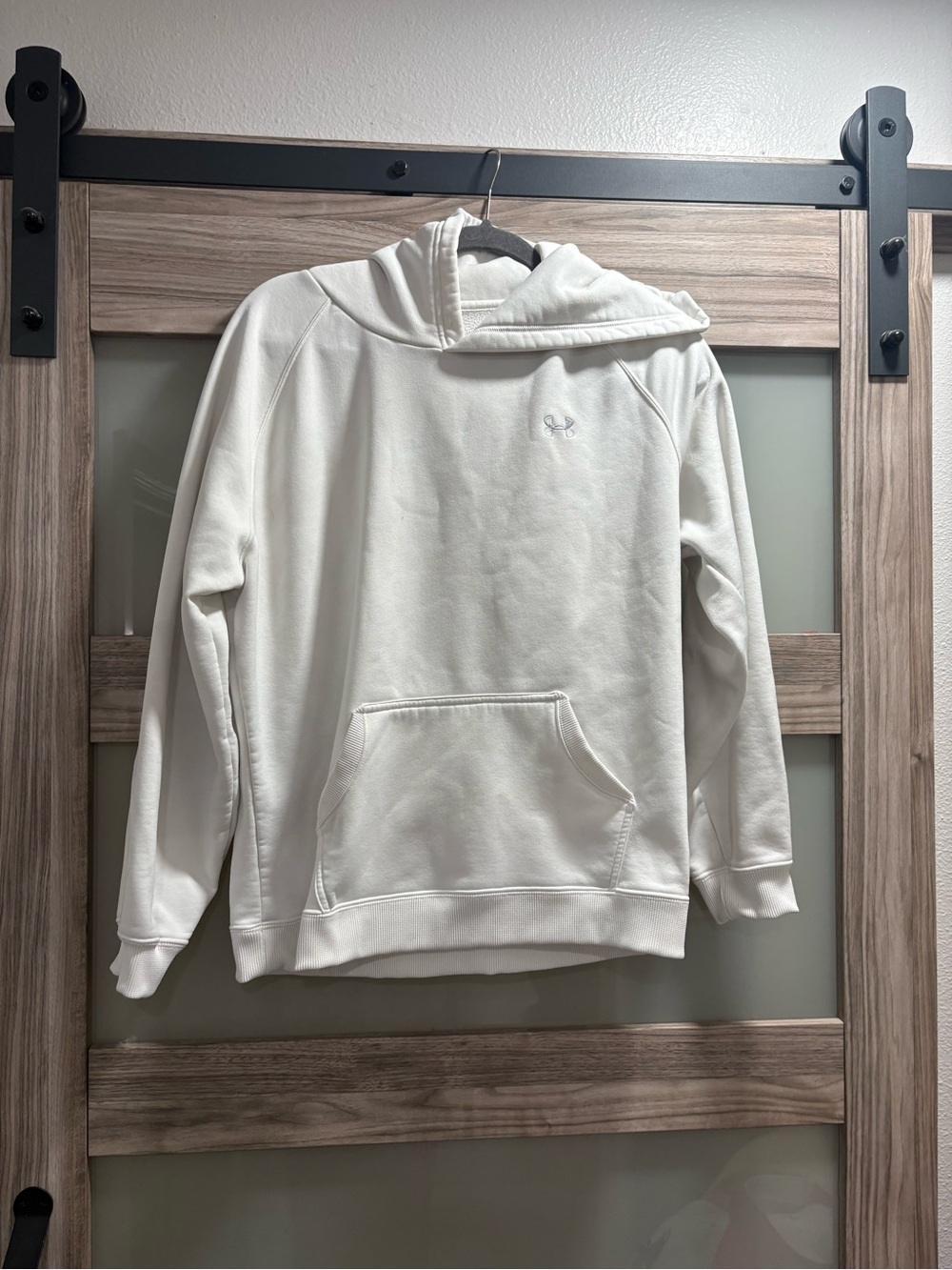Under Armour Men's White Pullover Hoodie Sweatshirt